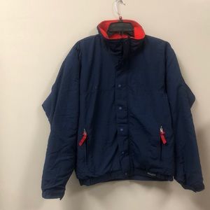 Patagonia winter jacket navy blue gently used size S